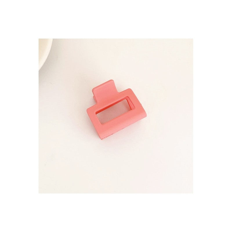 Frosted Solid Color Square Claw Clip