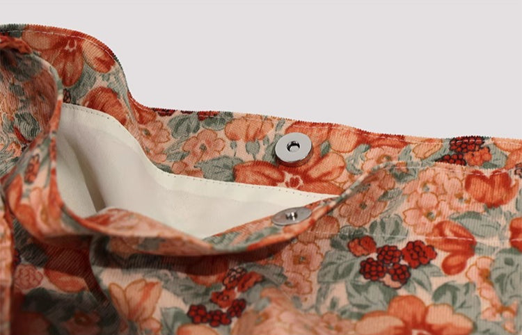 Floral Print Crossbody Bag - Large Capacity Shoulder Bag