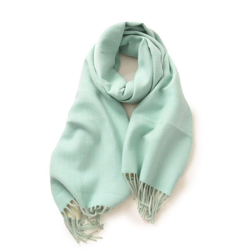 Solid Color Imitation Cashmere Warm Shawl Scarf