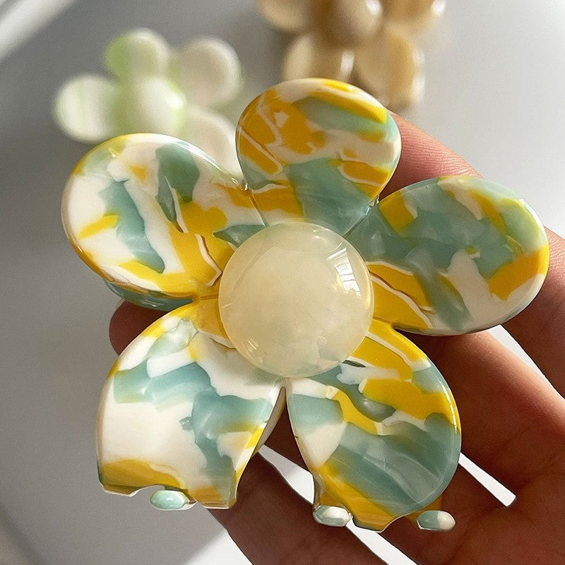 Elegant Flower Shape Hair Claw Clip