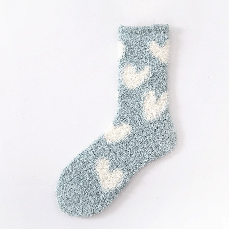 Cute Home Coral Fleece Terry Socks