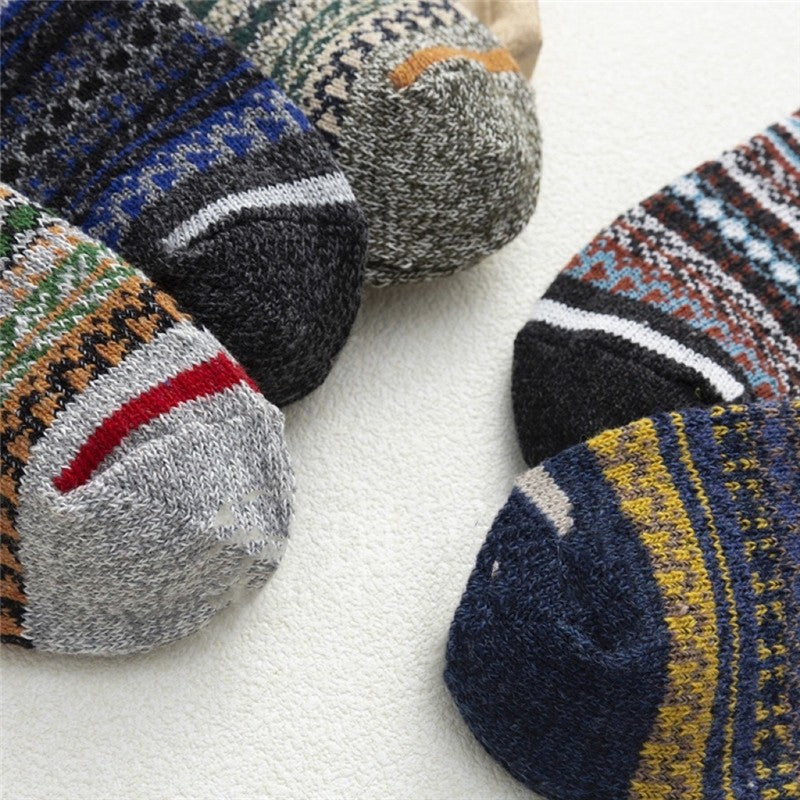 Breathable Soft Anti-Stress Striped Sock(A Set Of Five Pairs)