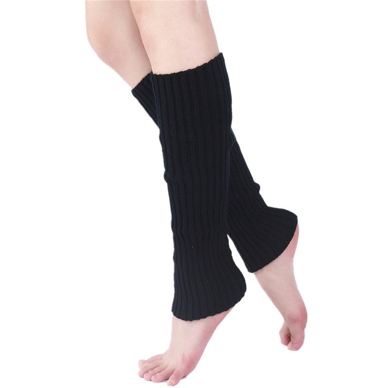 Solid Color Knitted Layering Socks