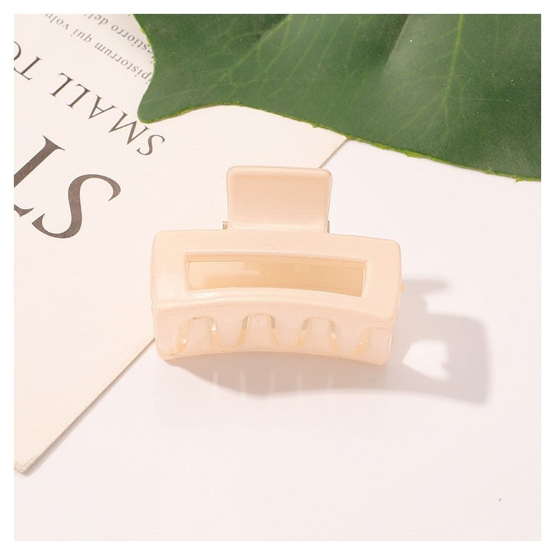 Transparent Macaron Color Rectangle Claw Clip