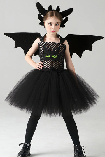 Night Dragon Dress Kid Halloween Costume