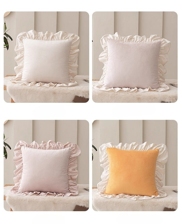 Reversible Flannel Lumbar Pillow Cover Inner