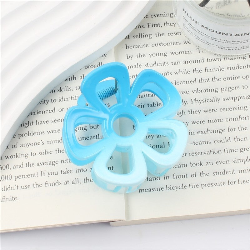 Candy Color Gradient Flowers Claw Clip