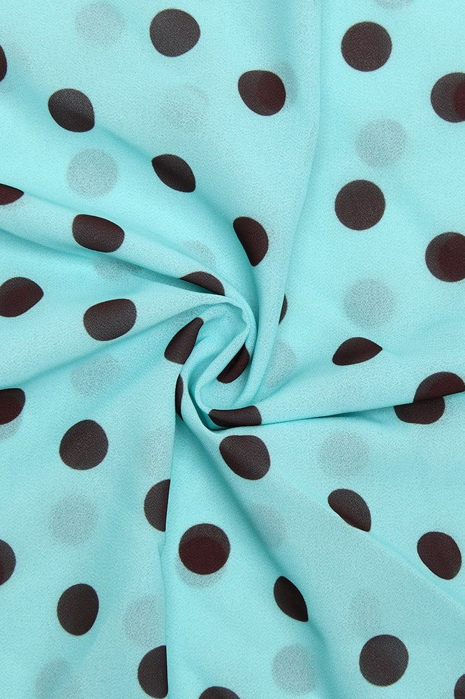 Polka Dot One Shoulder Two Pieces Set