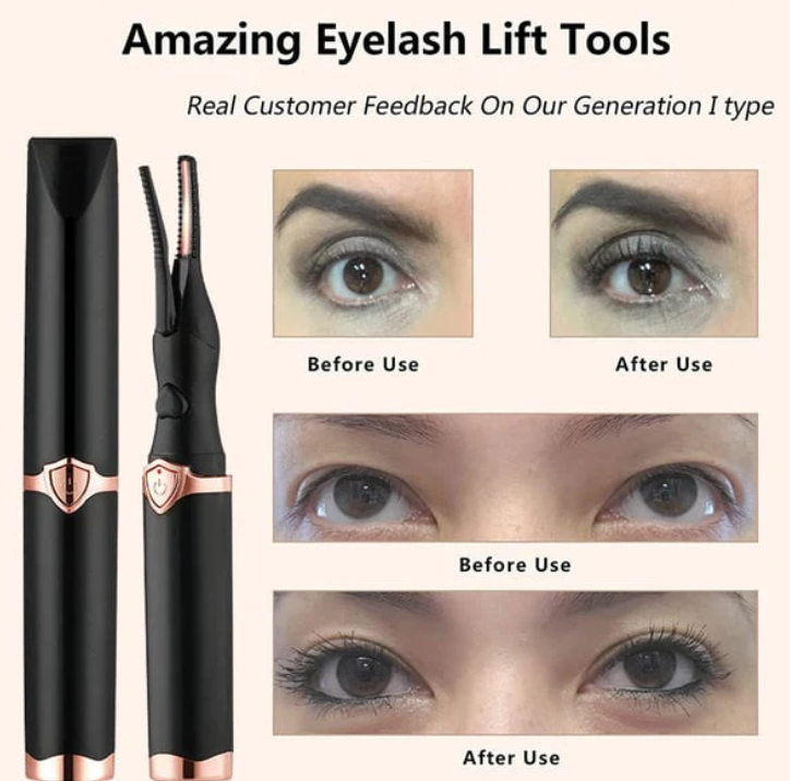 LashGlam Pro - Instant Heated Eyelash Curler - 60% OFF