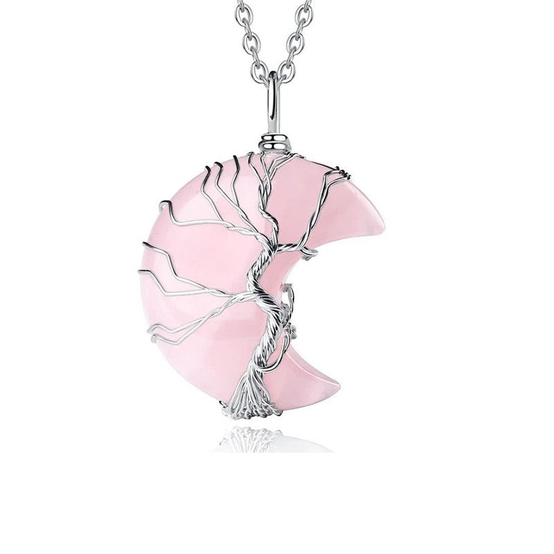 Moon Wire Wrap Pendant