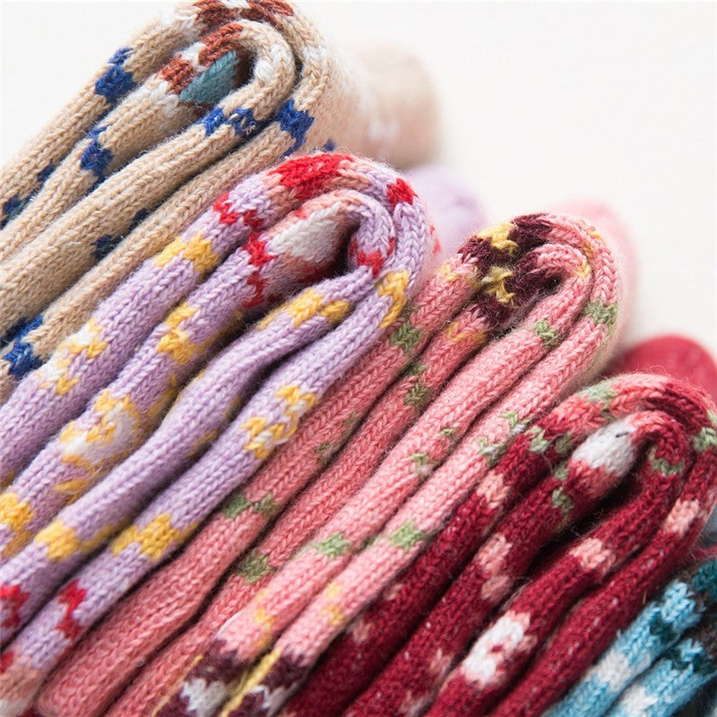 Casual Thick Simple Mid-Calf Length Sock(A Set Of Five Pairs)