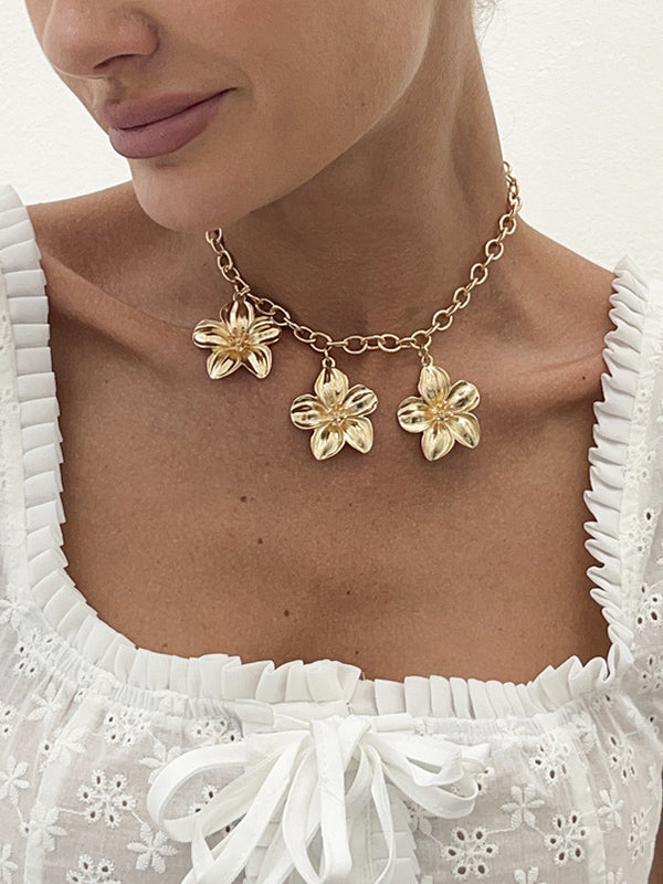 Flower Shape Necklaces Accessories
