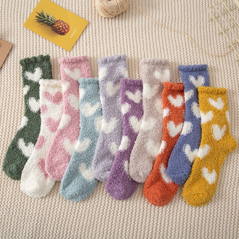 Cute Home Coral Fleece Terry Socks