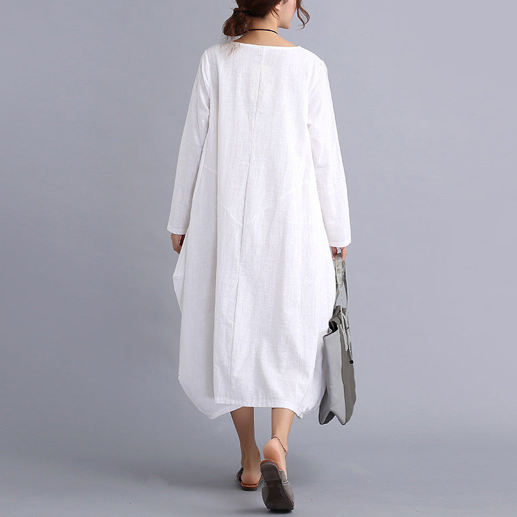 Casual Plus Sizes Long Cozy Women Dresses-Cozy Dresses-Free Shipping at meselling99