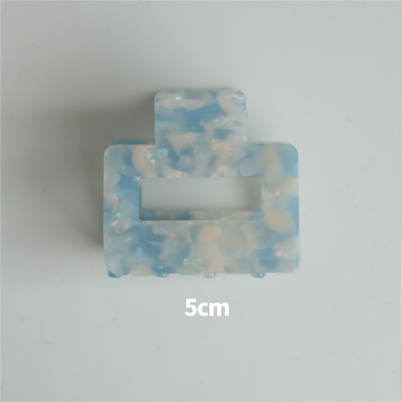 Blue White Acetate Hair Claw Clip