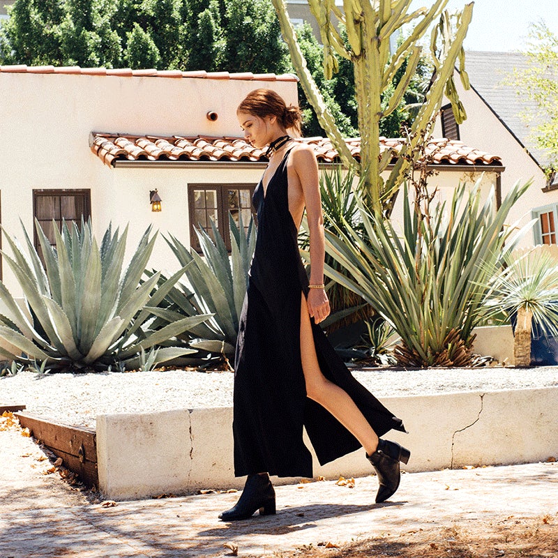 Sexy Satain Backless Evening Party Dresses--Free Shipping at meselling99