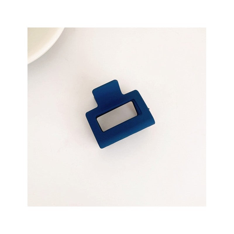 Frosted Solid Color Square Claw Clip