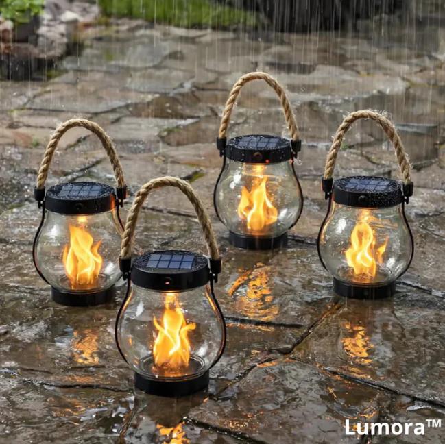 Lumora Eternal Flame Lanterns - Instant Backyard Elegance + 50% OFF