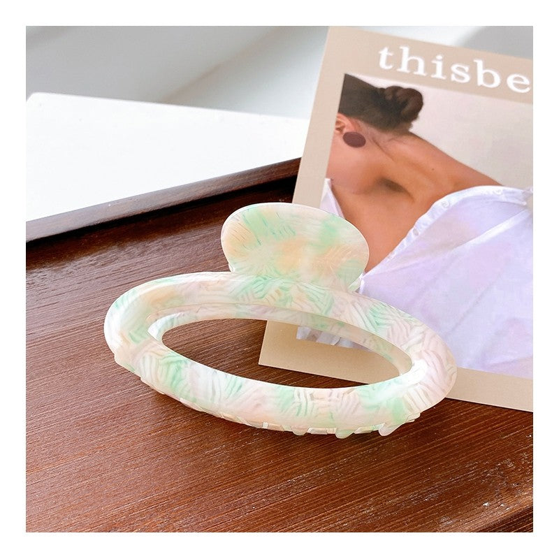 Hollowed Out Oval Hair Claw Clip