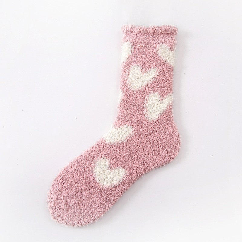 Cute Home Coral Fleece Terry Socks