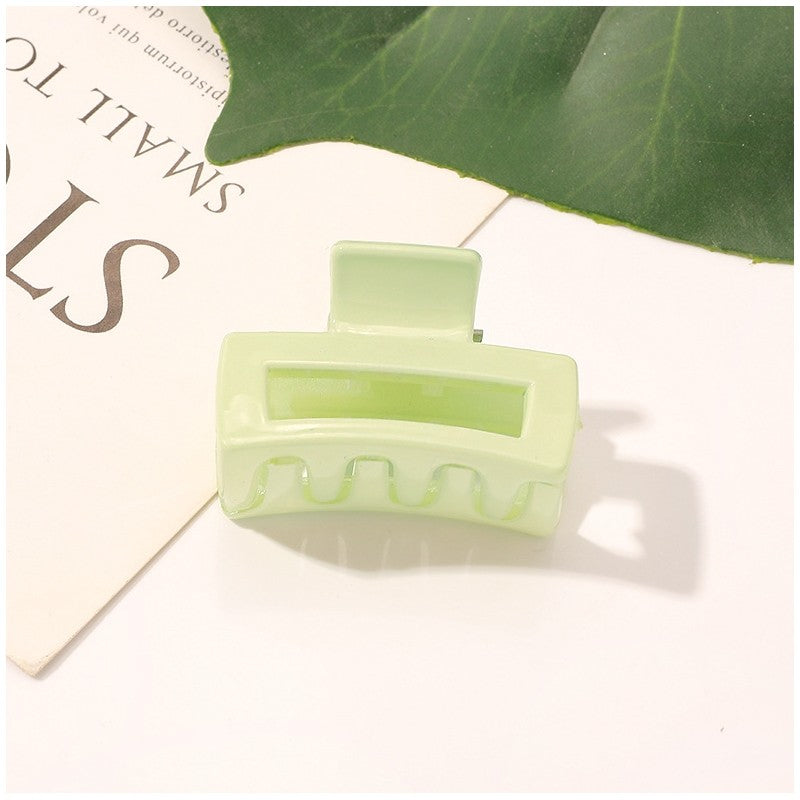 Transparent Macaron Color Rectangle Claw Clip
