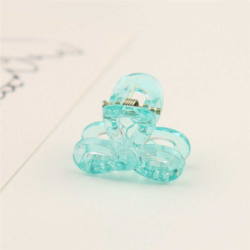 Small Transparent Colored Hair Claw Clip