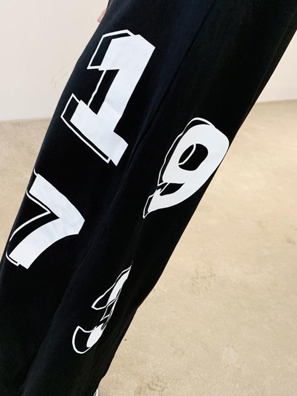 Meselling99 Original Letter Printed Split-Side Dress-Maxi Dress-Free Shipping at meselling99