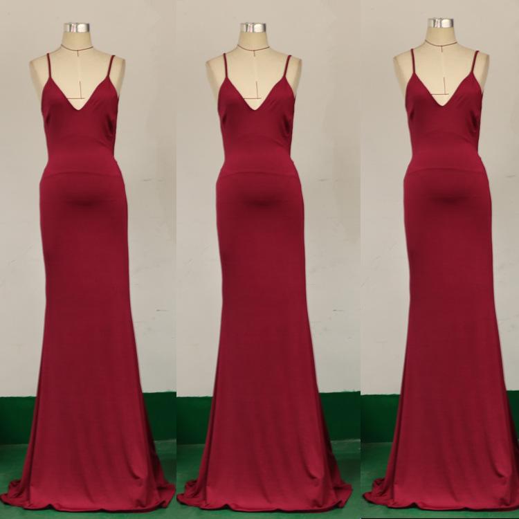 Sexy Sleevess Backless Long Evning Party Dresses-Sexy Dresses-Free Shipping at meselling99