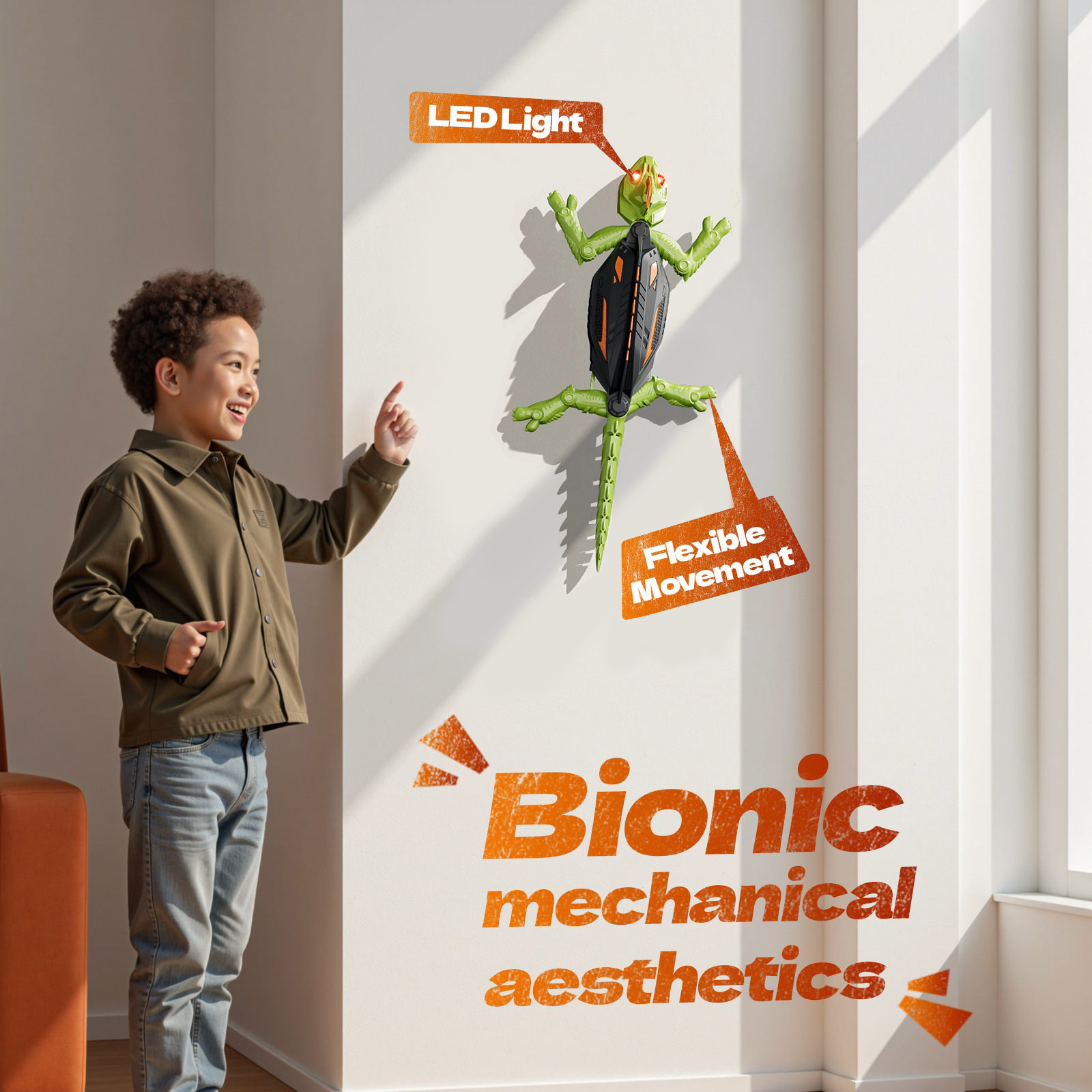 The WallRunner RC Gecko - The Ultimate Toy for Indoor Family Fun + 50% OFF