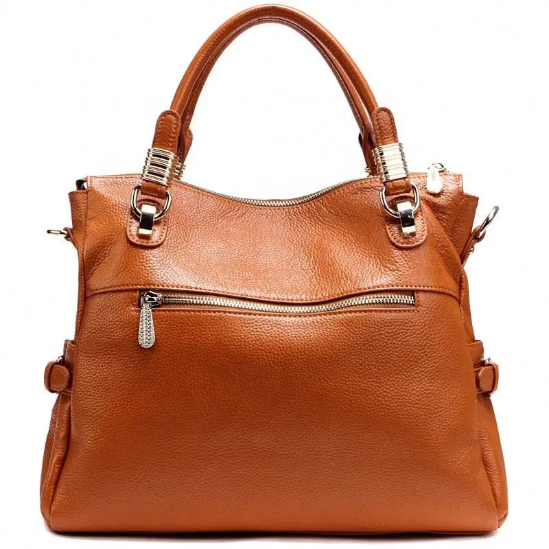 Classic Wild Leather Handbag - Stylish First Layer Cowhide Bag