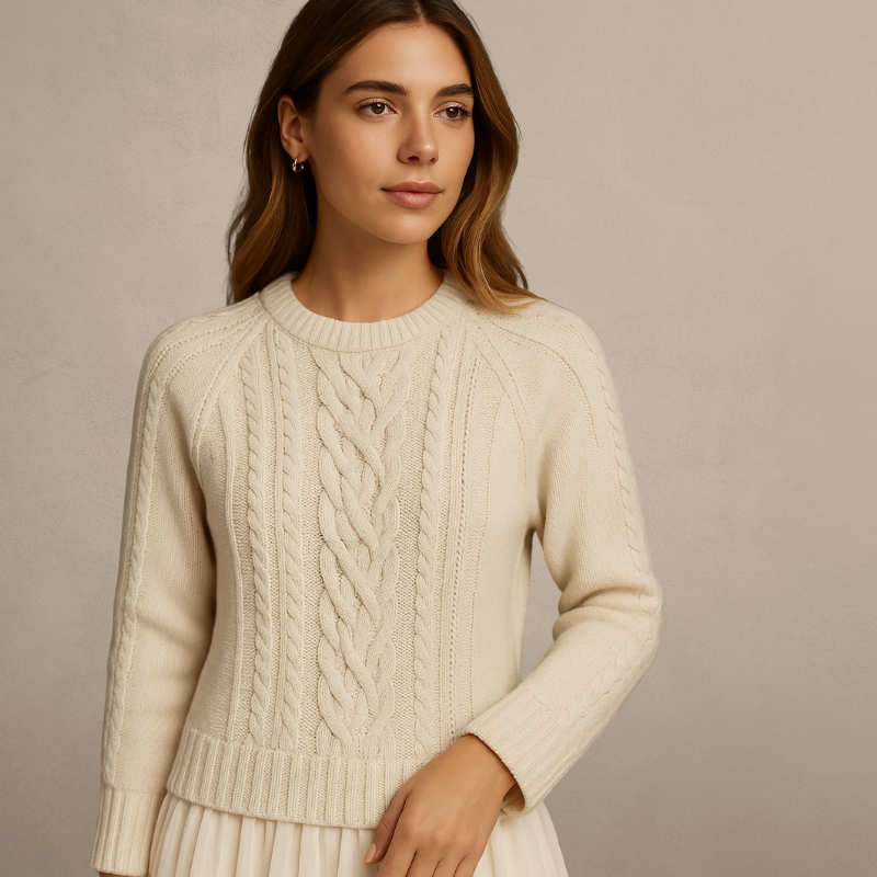 The Cable-Knit A-Line Dress - The Flattering Sweater Dress + 50% OFF