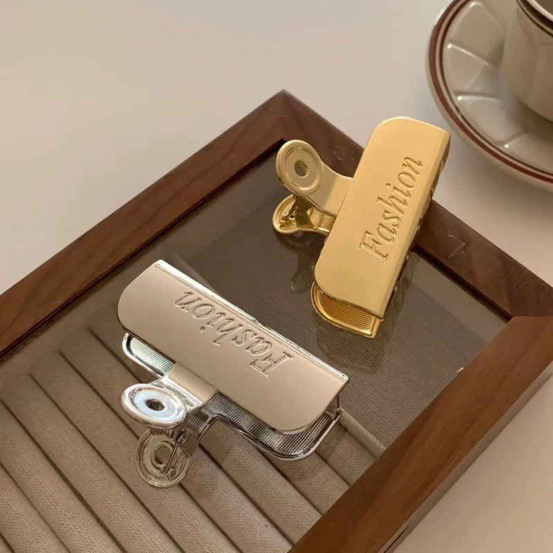 Chic Metallic Geometric Hair Claw Clip