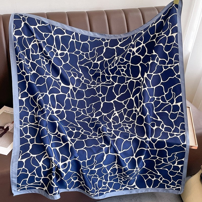Geometric Twill Print Scarf