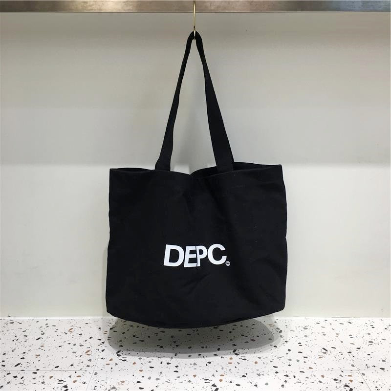 Large Capacity Canvas Bag Letter Print