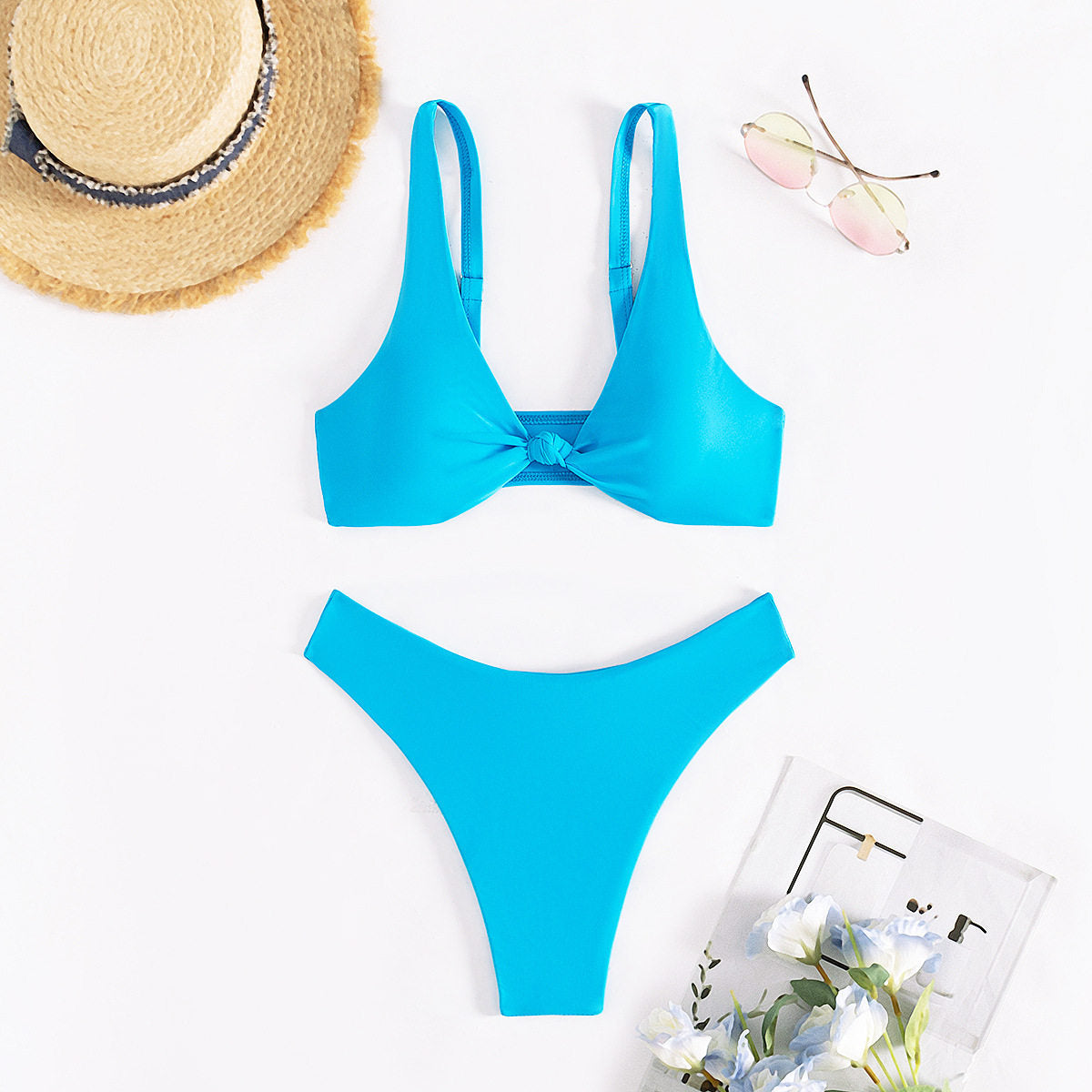 Women's High Waist Bikini Two Piece Swimsuit