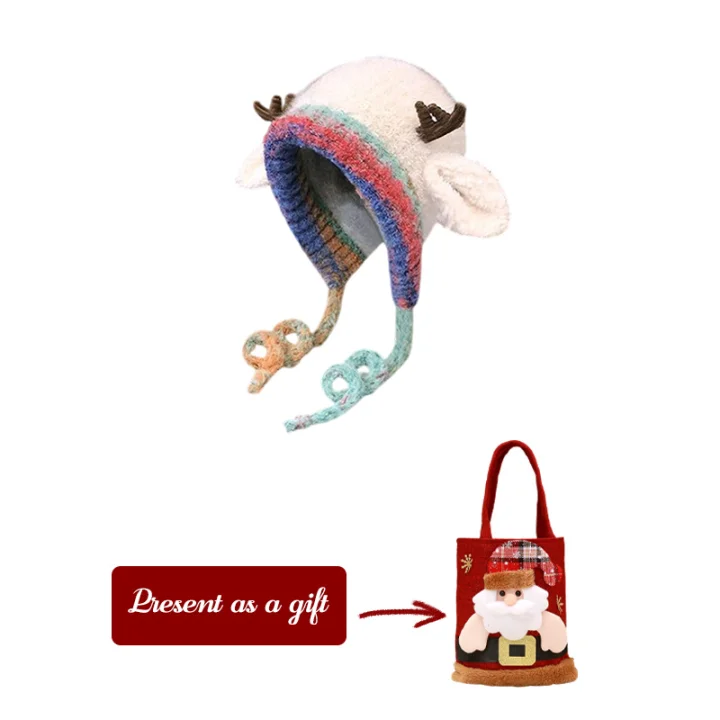 The FestiveKnit Antler Hat - 3-in-1 Warmth, Fun, and Festive Style + 50% OFF!