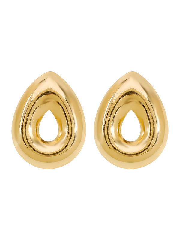 Geometric Hollow Drop Earrings