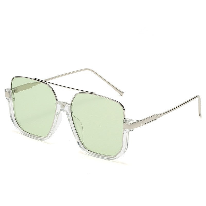Double Bridge Blue Light Blocking Square Sunglasses