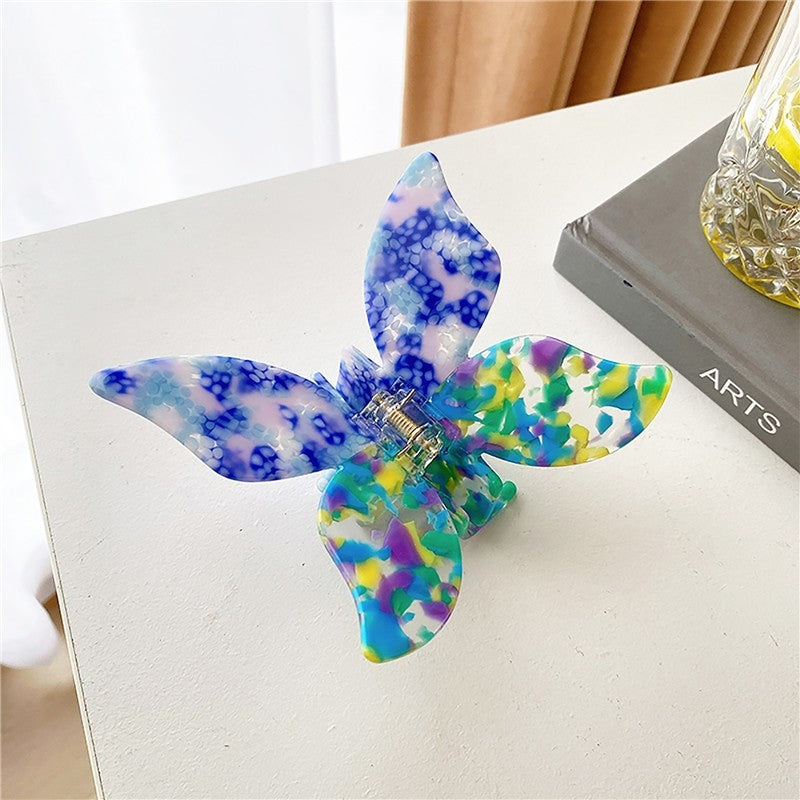 Butterfly Color Matching Tie Dye Claw Clip