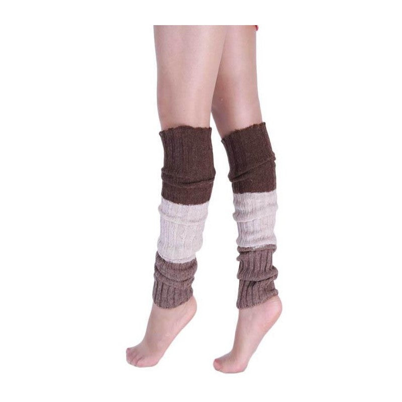 Knitted Over-The-Knee Leg Warmers In Three Colors