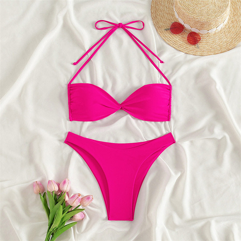 Bikini Set Women's Leopard Print Two-Piece Swimsuit