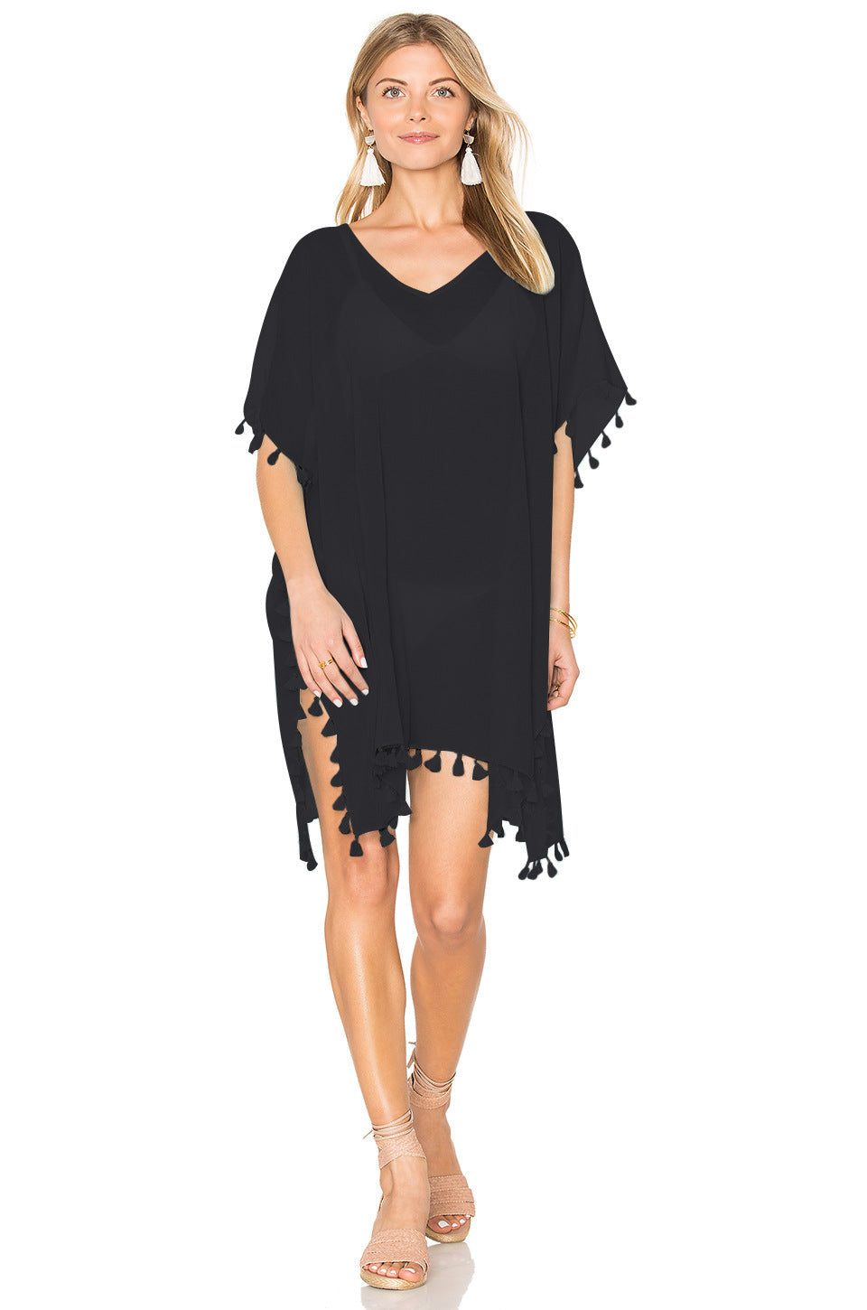 Sexy Chiffon Tassels Beach Bikini Cover Ups