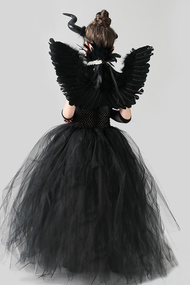 Evil Queen Gown Kid Halloween Costume