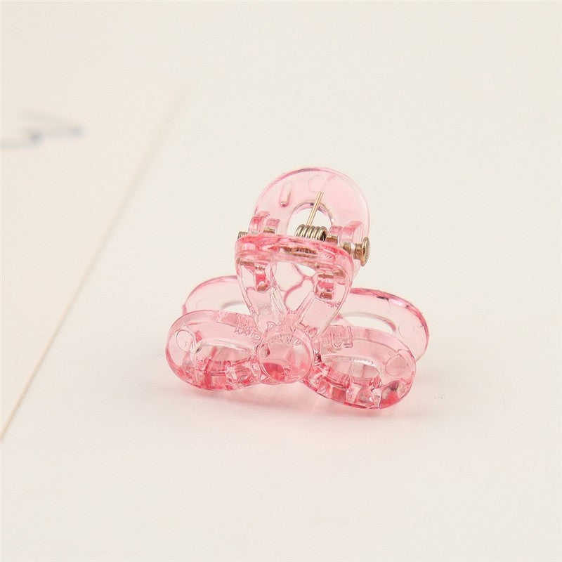 Small Transparent Colored Hair Claw Clip