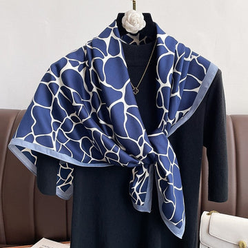 Geometric Twill Print Scarf