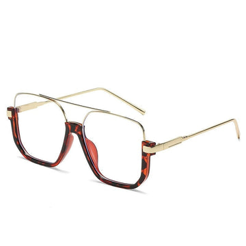 Square Frameless Bow Temple Sunglasses