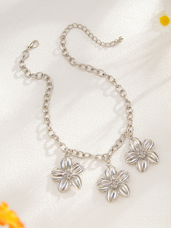 Flower Shape Necklaces Accessories