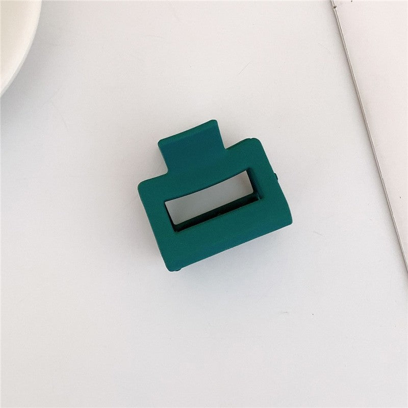 Frosted Solid Color Square Claw Clip