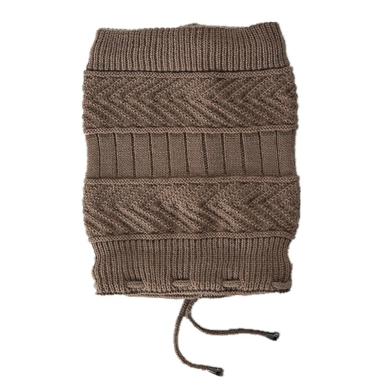 Dual Purpose Knitted Neck Warmer Beanie