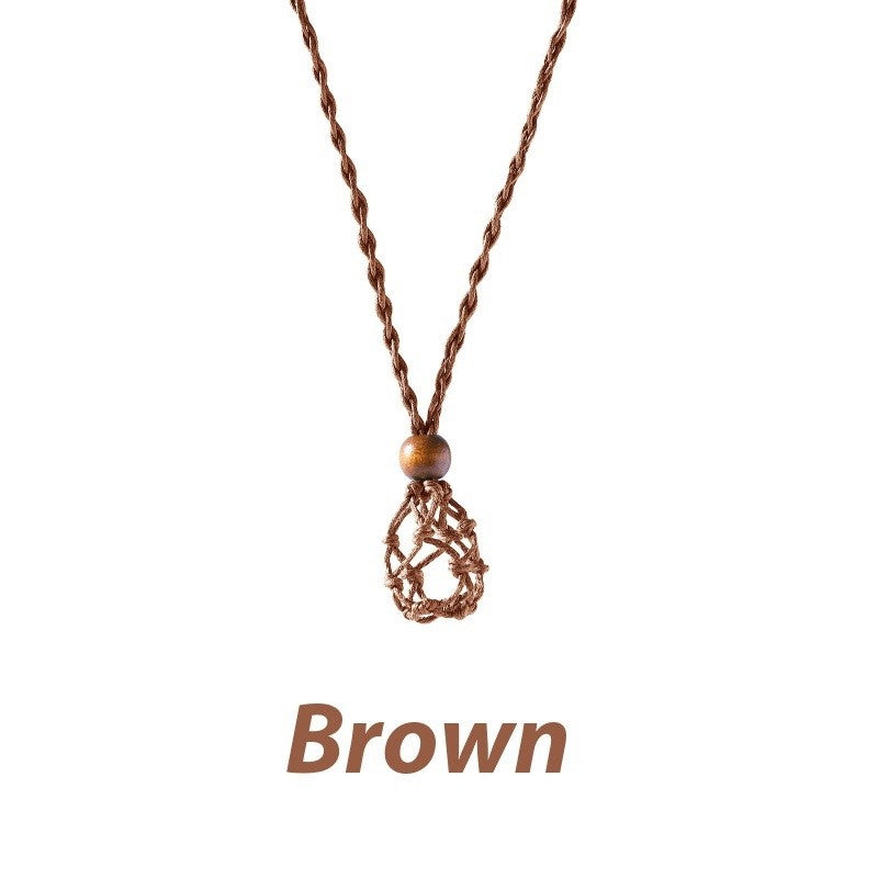 Mesh Woven Necklace Pendant